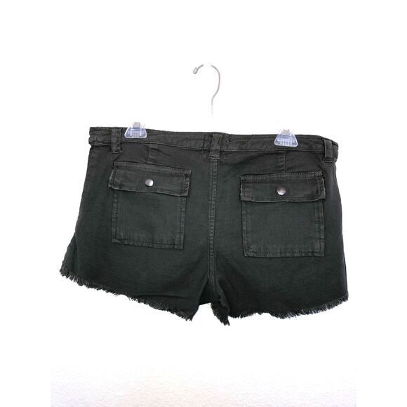 Chaser Vintage Canvas Frayed Utility Short in Safari - M - Picture 2 of 4